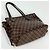 Borsa Tote Louis Vuitton Damier Brown Neverfull PM Marrone Damier ebene - vista 2