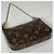 Louis Vuitton Mini Pochette Accessoires Castaño - vista 2