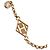 Hermès Set de Pulsera de Dijes Hermes Gambard Dorado - vista 7