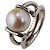 Autre Marque Tiffany HardWear Ring mit Süßwasserperlen Silber