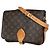 Borsa a tracolla Louis Vuitton Monogram Brown Cartouchiere Marrone
