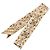 Louis Vuitton Bandeau BB Studded Narrow Scarf Marrone Beige