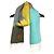 Sciarpa in maglia di lana mohair con frange e patch logo Anagram Loewe Multicolore - vista 2
