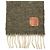 Sciarpa in maglia di lana mohair con frange e patch logo Anagram Loewe Multicolore - vista 3