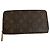 Portafoglio Zippy Monogram Louis Vuitton Marrone Monogramma