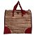 Borsa in tweed Prada con placca logo triangolare Rosso