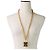 Céline Collana lunga CELINE Vintage con motivo orologio D'oro - vista 3
