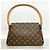Bolsa de Ombro Louis Vuitton Monogram Mini Looping Marrom - vista 10