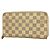 Cartera Larga Louis Vuitton Damier Azur Zippy Organizer Blanco