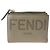 Fendi Roma Beige Leather Bi-Fold Wallet