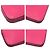 Hermès Cartera larga HERMES Azap en Pink Rose Tyrien Rosa - vista 4