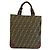 Fendi Zucca Shopper aus braunem Canvas und Leder