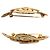 Timeless Spilla Chanel Vintage Coco Mark in metallo dorato D'oro - vista 4