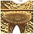 Timeless Spilla Chanel Vintage Coco Mark in metallo dorato D'oro - vista 6