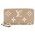 Louis Vuitton Monogram Empreinte Zippy Wallet Grau Roh