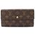 Louis Vuitton Monogram Bi-Fold Langbörse Braun