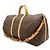 Louis Vuitton Monogram Keepall Bandoulière 55 Boston Bag Marrone - vista 3