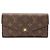 Louis Vuitton Monogram Portefeuille Sarah Bi-fold Long Wallet Marrone