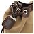 Borsa a tracolla Prada in jacquard Beige Cachi Marrone scuro - vista 10