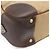 Borsa a tracolla Prada in jacquard Beige Cachi Marrone scuro - vista 4