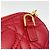 Borsa a tracolla in pelle rossa Christian Dior Rosso - vista 6