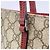 Borsa Tote Gucci GG Supreme 117551 Marrone Rosso - vista 8