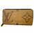 Cartera Zippy Monogram Giant Reverse Louis Vuitton Castaño