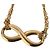 Autre Marque Collana Tiffany Infinity Chain D'oro - vista 7