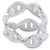 Ring Anello Hermès Chaine d'Ancre Enchainee Double Row Band - vista 3
