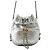 Borsa a tracolla con catena in pelle Chanel Gabrielle Argento