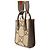 Mini Tote Bag Gucci Jumbo GG Marrone Beige - vista 2