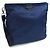 Borsa a tracolla Prada in nylon e pelle blu navy