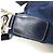 Borsa a tracolla Prada in nylon e pelle blu navy - vista 6