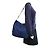Borsa a tracolla Prada in nylon e pelle blu navy - vista 9