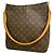 Borsa a tracolla Louis Vuitton Monogram Looping GM Marrone