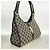 Borsa Gucci GG Canvas Jackie Marrone Nero - vista 2