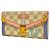 Louis Vuitton Damier Azur Summer Trunk Portefeuille Sarah Long Wallet Bianco