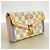 Louis Vuitton Damier Azur Summer Trunk Portefeuille Sarah Long Wallet Bianco - vista 2