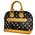 Louis Vuitton Alma Monogram Handtasche Schwarz