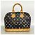 Louis Vuitton Alma Monogram Handtasche Schwarz - Ansicht 10