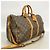 Keepall Borsa Boston Louis Vuitton Marrone - vista 2