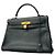 Hermès Borsa Hermes Kelly 32 in pelle Courchevel Navy Blu navy