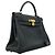 Hermès Borsa Hermes Kelly 32 in pelle Courchevel Navy Blu navy - vista 2