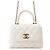 Coco Handle Chanel Matelassé Mini Handtasche Weiß
