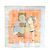 Hermès Foulard di seta Hermes azzurro e arancione Blu chiaro