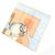 Hermès Foulard di seta Hermes azzurro e arancione Blu chiaro - vista 4