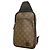 Borsa a tracolla Louis Vuitton Monogram Macassar Avenue Marrone