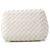 Borsa a tracolla Bottega Veneta Intrecciato con catena Bianco - vista 3