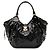 Borsa Tote Louis Vuitton Monogram Mahina Surya L Nero Bianco - vista 2