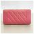 Cartera larga Chanel Mademoiselle de piel de cordero Rosa - vista 8